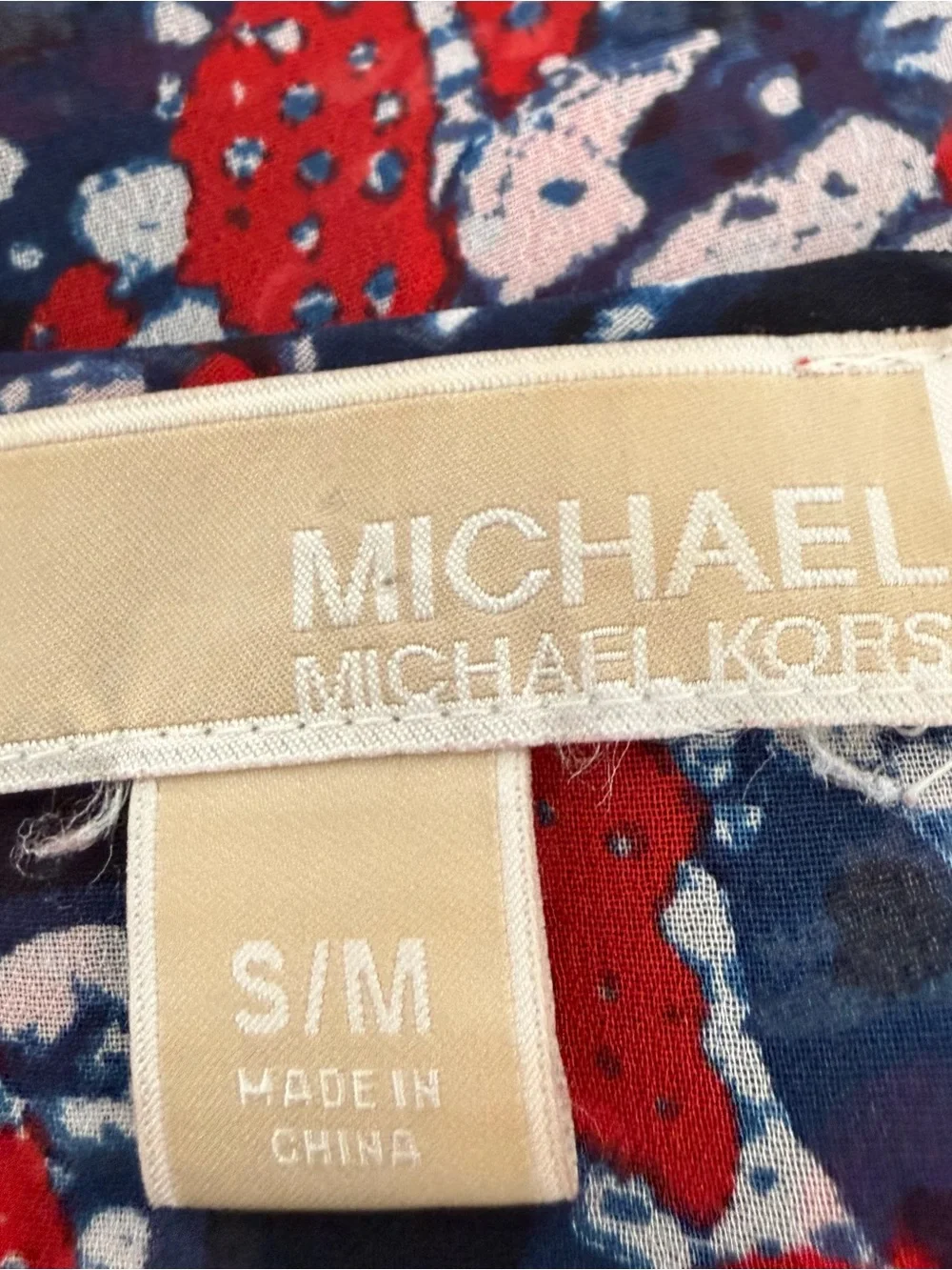 Michael Kors Shirt Multicolor Poncho Sheer Blouse Top